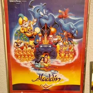 Disney Aladdin framed poster